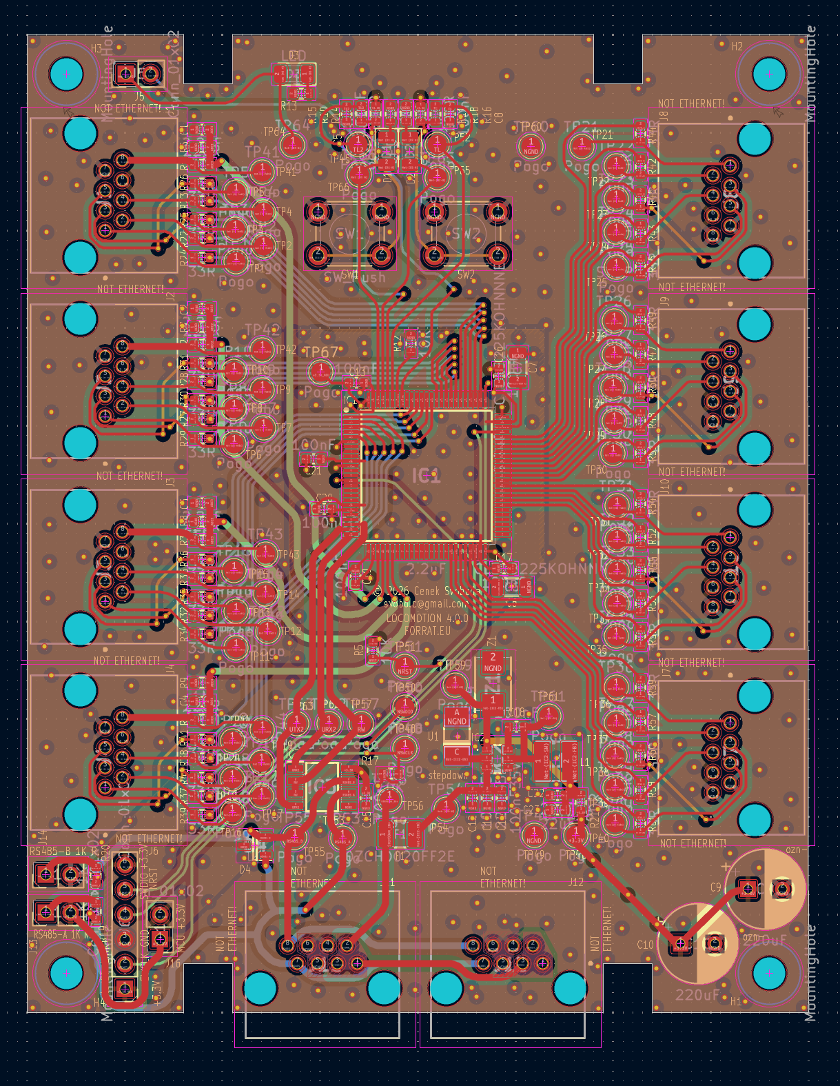 Mainboard PCB layout