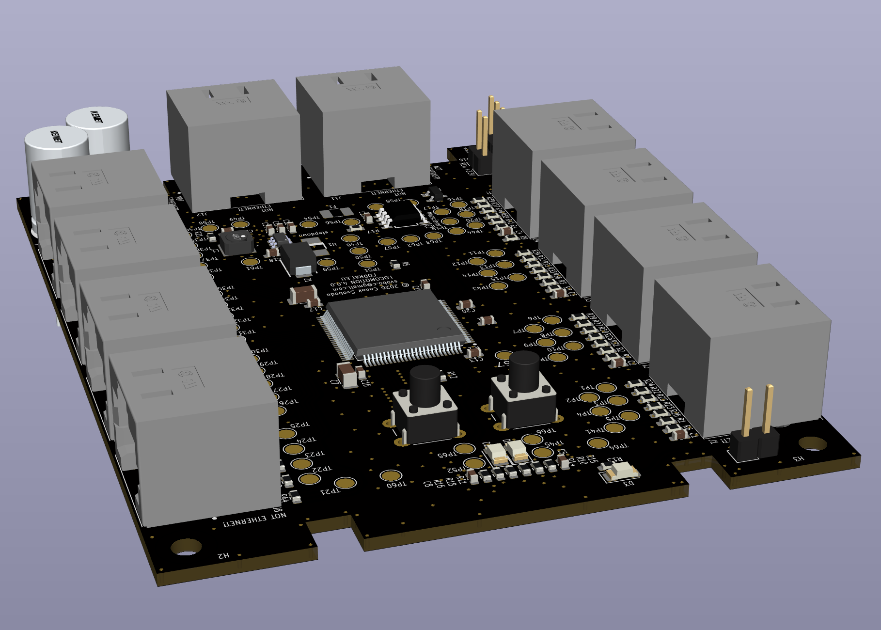 Mainboard rear render