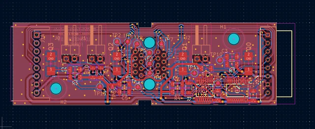 Phototransistor board PCB layout
