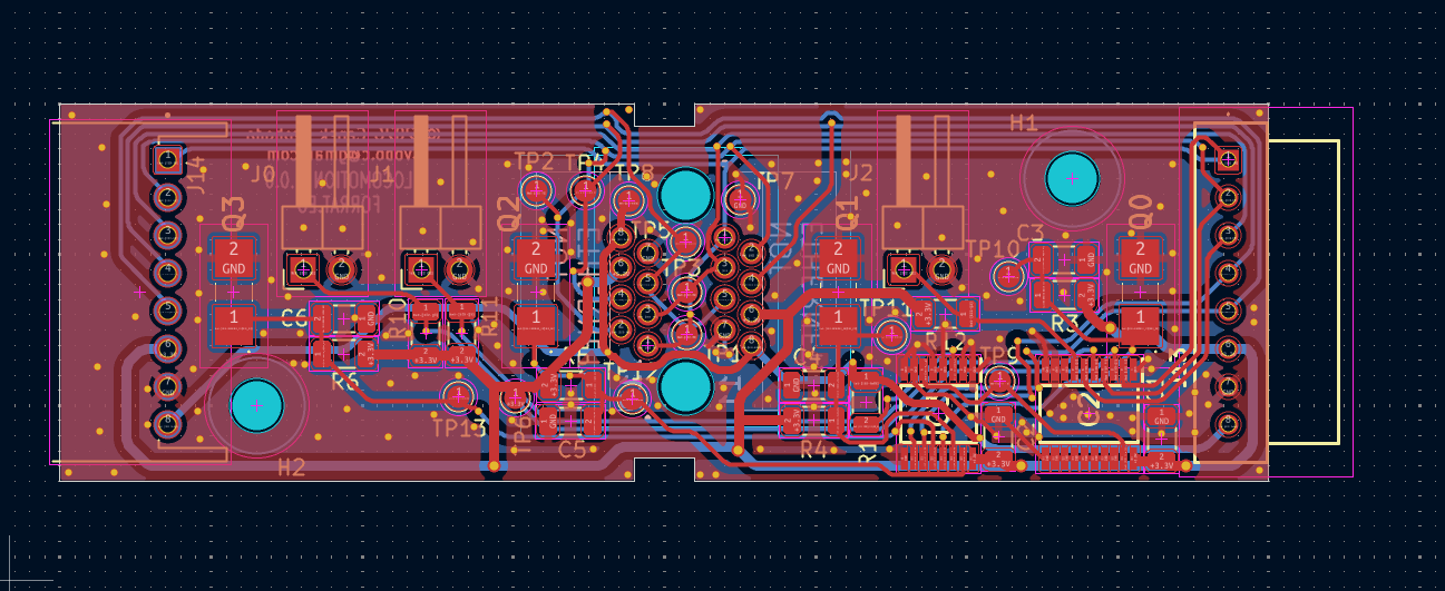Phototransistor board PCB layout