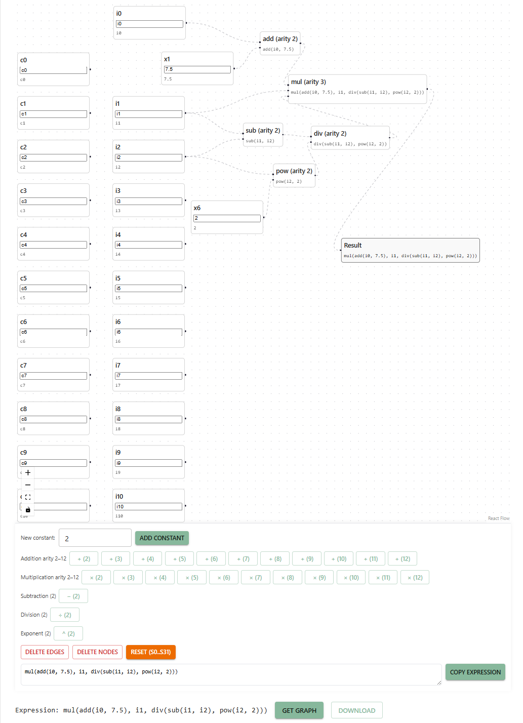 Full flow editor screen